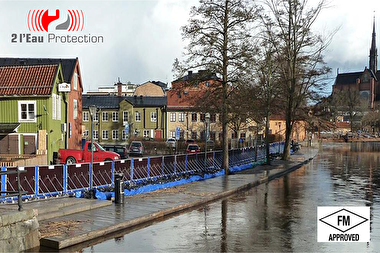 barrière anti-inondation périmétrique certifiée FM Global